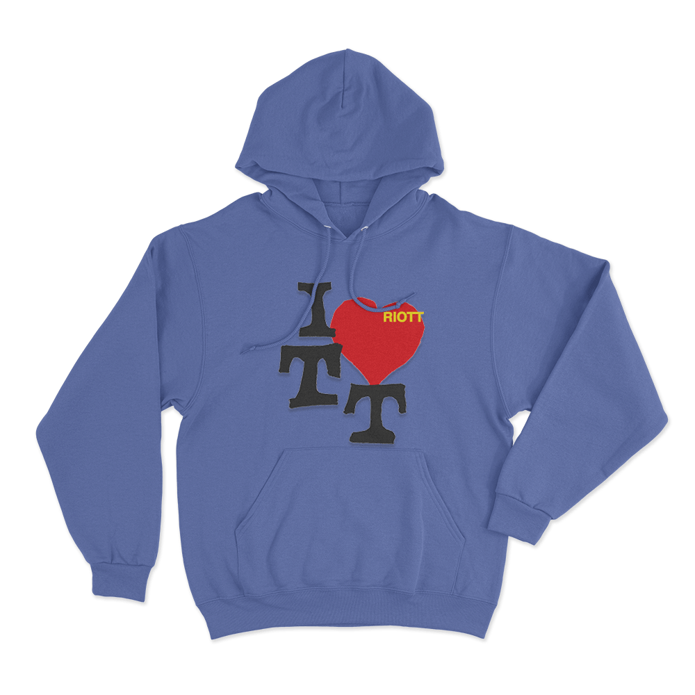 I Love TT Unisex Hoodie Blue I Love TT Unisex Hoodie Blue