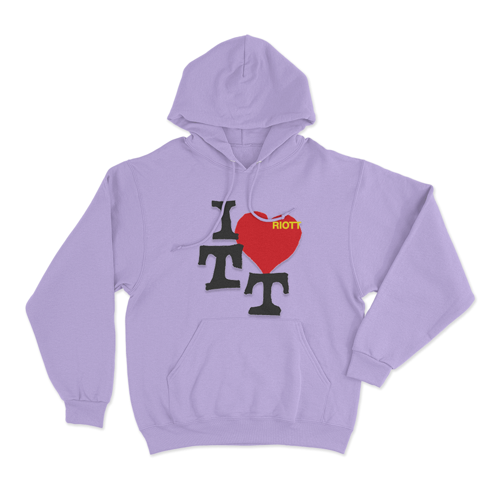 I Love TT Unisex Hoodie Purple I Love TT Unisex Hoodie Purple