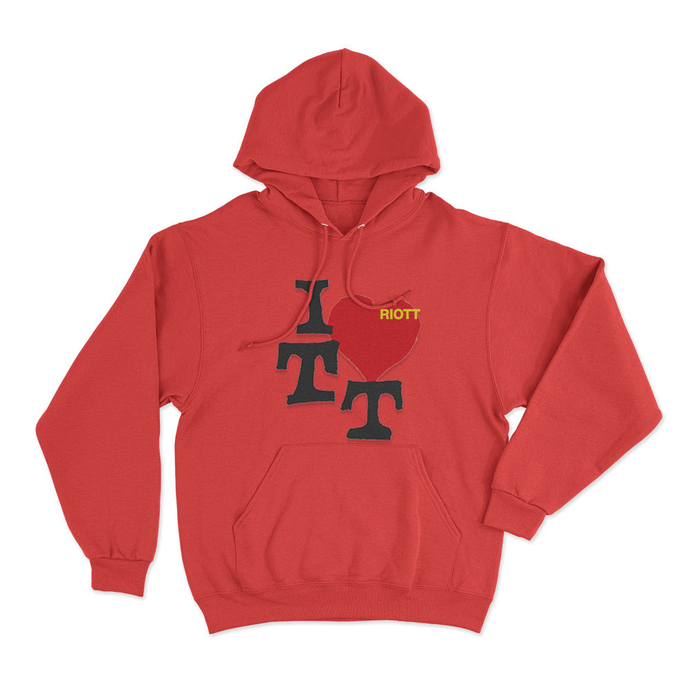 I Love TT Unisex Hoodie Red I Love TT Unisex Hoodie Red