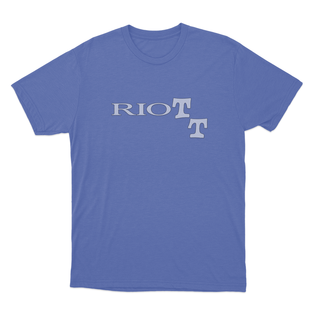 Riott Classic Unisex T Shirt Blue Riott Classic Unisex T Shirt Blue