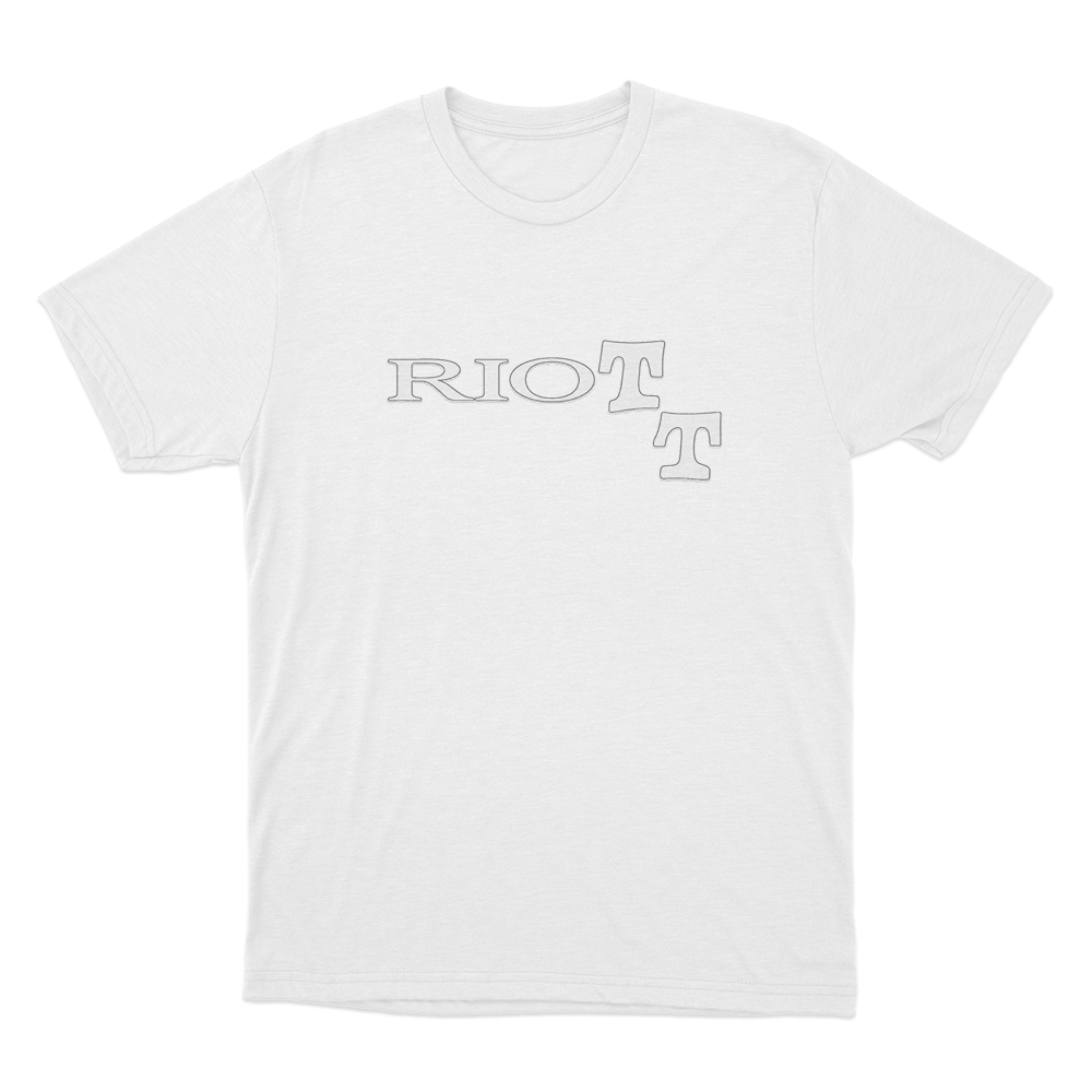 Riott Classic Unisex T Shirt White Riott Classic Unisex T Shirt White