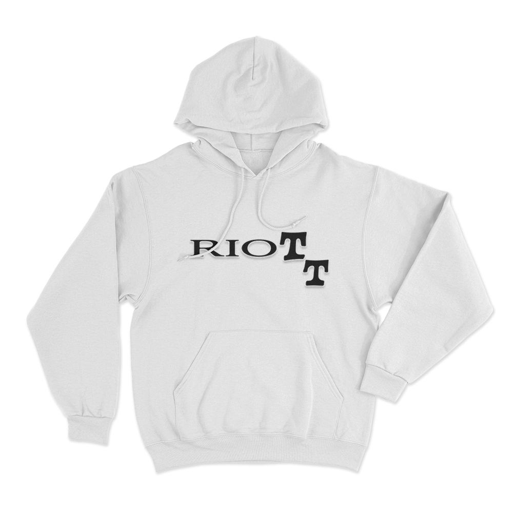 Riott Unisex Hoodie White Riott Unisex Hoodie White