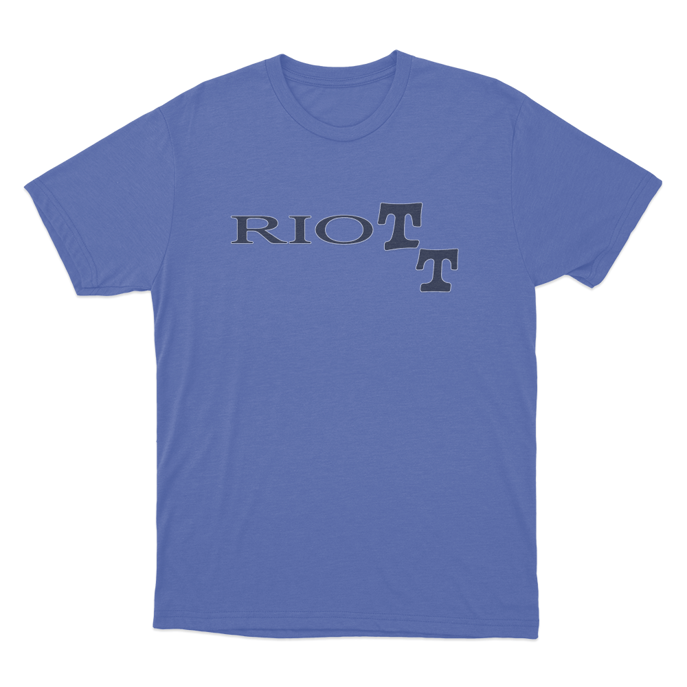Riott Unisex T Shirt Blue Riott Unisex T Shirt Blue