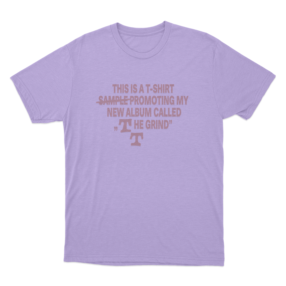 The Grind Album Promo Unisex T Shirt Purple The Grind Album Promo Unisex T Shirt Purple
